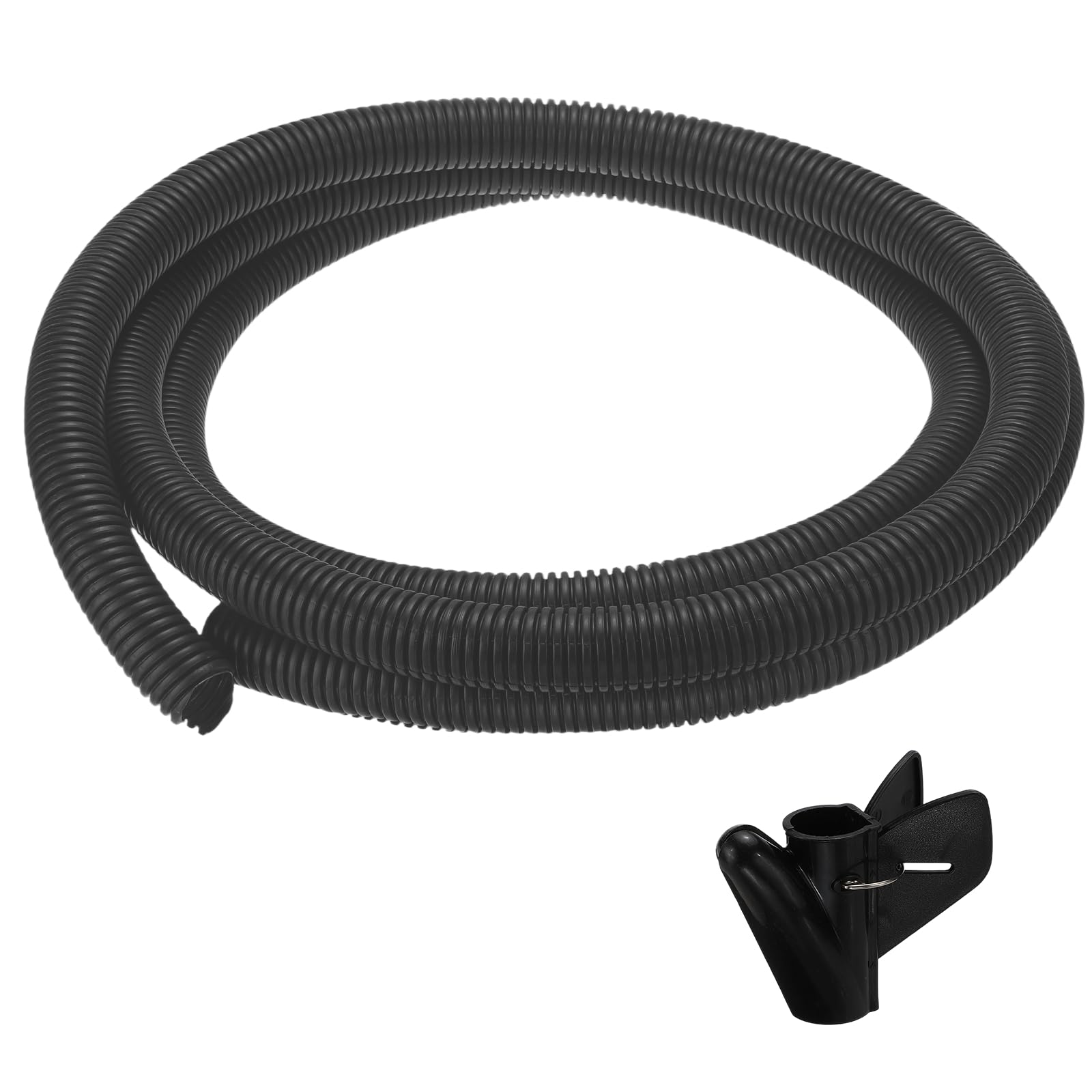 sourcing map Split Wire Loom Tubing 1"(23mm) ID 10FT(3.0m) with Installation Tool, Heat & Cold Resistant -40F to 257F Plastic Flexible Conduit Cord Protector for Electrical Wires Cable, Black — image 1