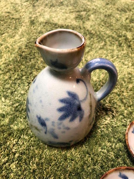 大森礼二備前≪窯変≫徳利胡麻 緋色