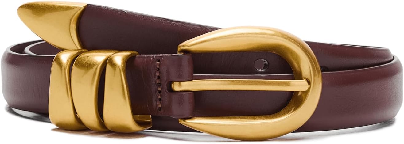 Madewell Women's Chunky Metal Leather Belt