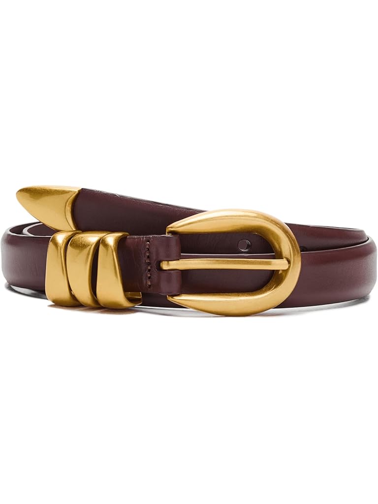 Mahogany Madewell Triple Metal Keeper Belt