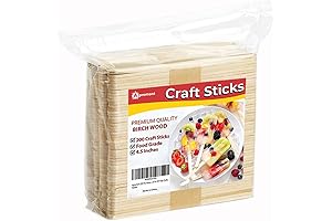 Apremont Natural Wooden Pop Sticks - Pack of 200