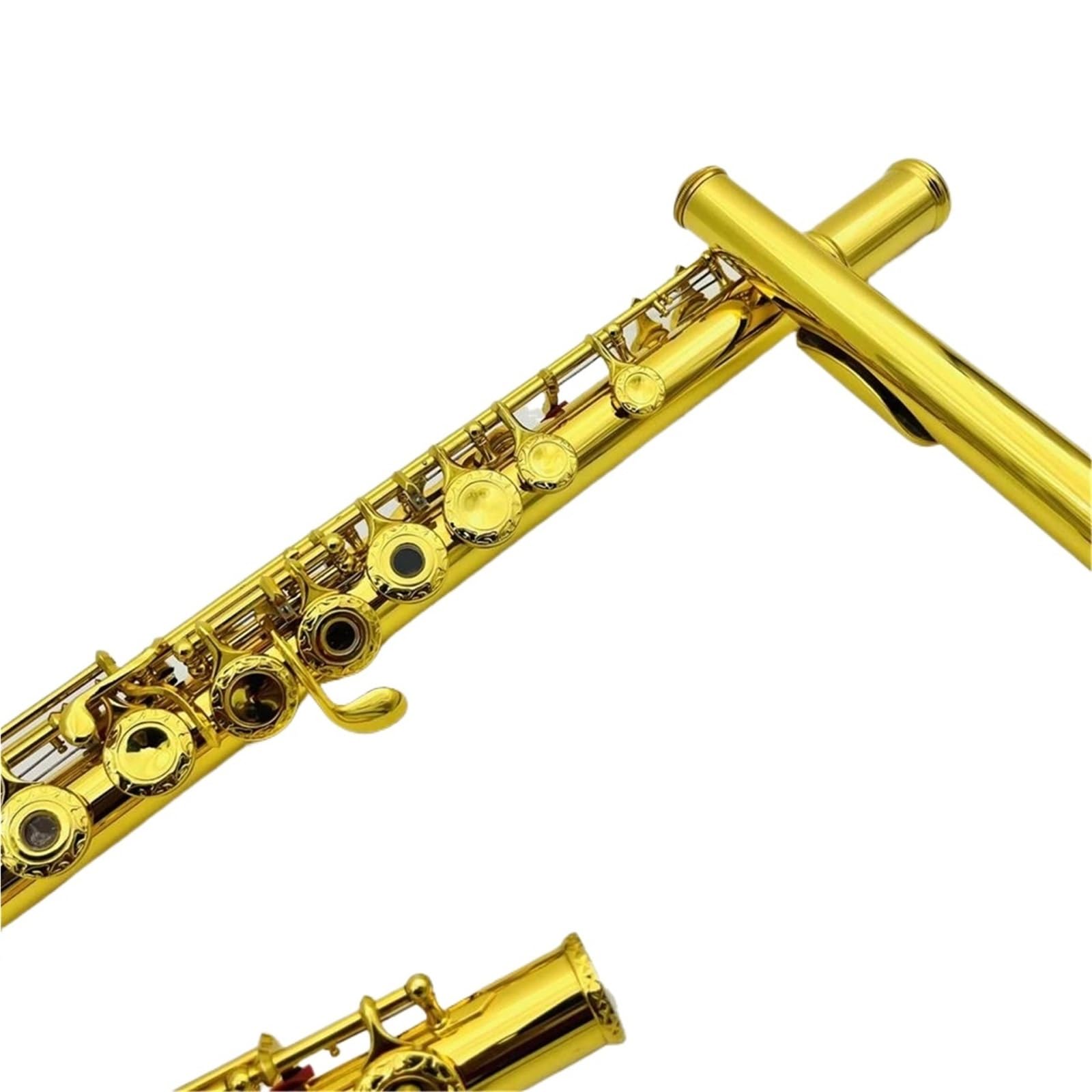 Profesjonalny Instrument Fletowy Flet C Z 17 Otworami Klucz Otwarty Pozłacane Rzeźbione Klucze Instrument Dęty Drewniany Z Pudełkiem