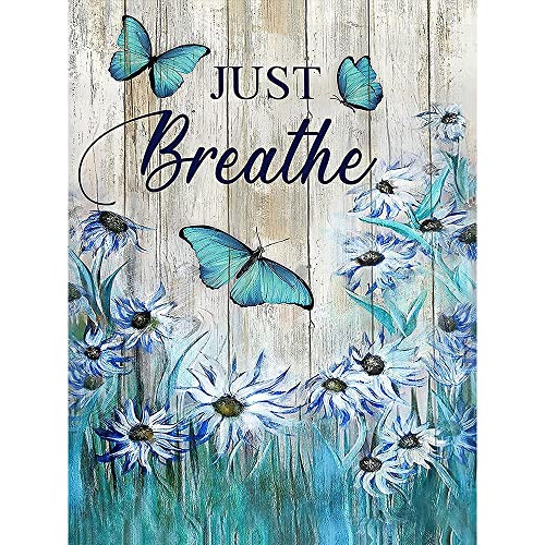 Butterfly Diamond Painting Kits For Adults Kids Beginner, Diy Flower Full Drill Diamond Dots Paintings With Diamonds Gem Art And Crafts For Home Wall Decor 12X16Inch #TOP5