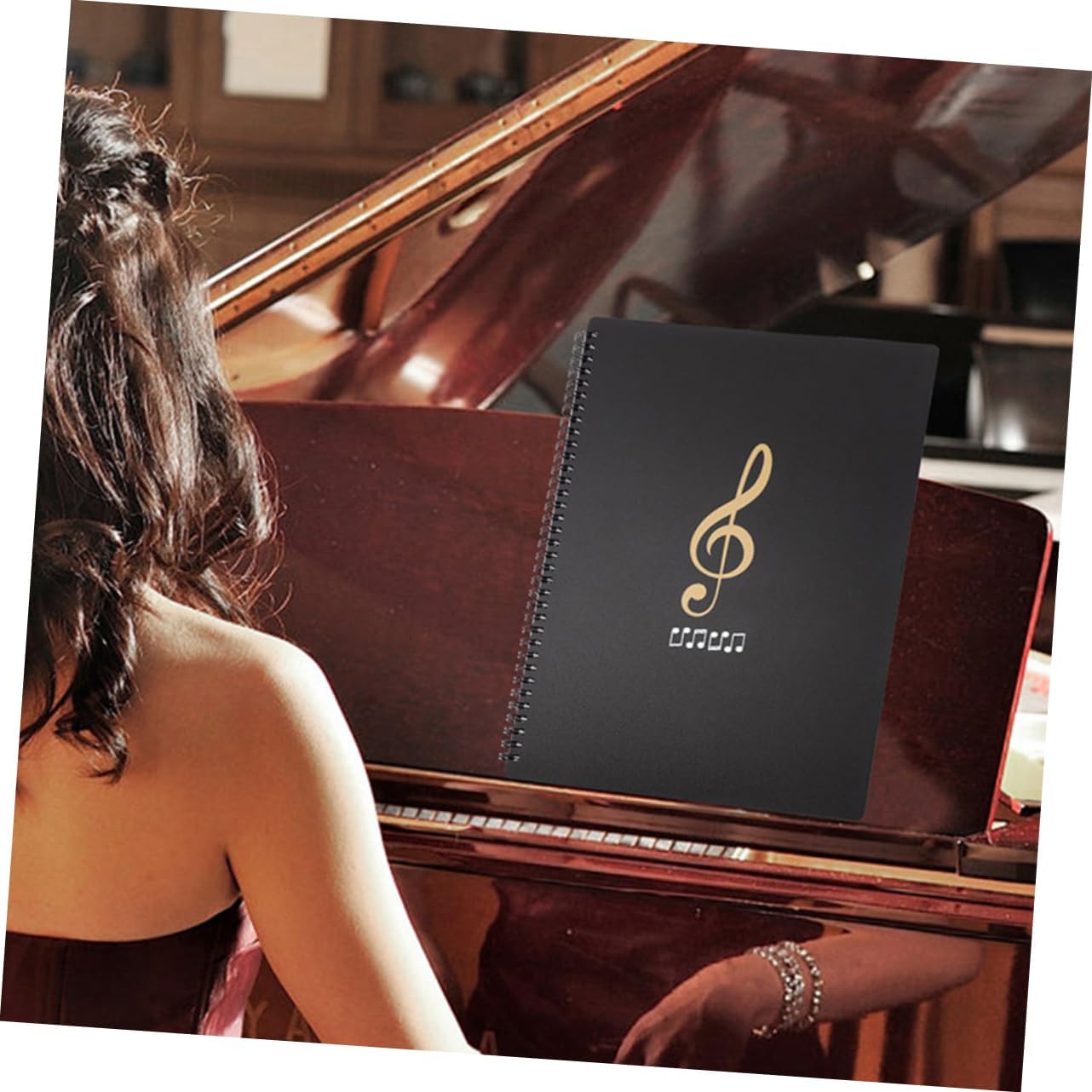SUPVOX Music Sheet Folder for Organizing Sheet Music for Piano Violin Guitar Lessons Choir Orchestra Durable Lightweight Effortless Organization with Pages