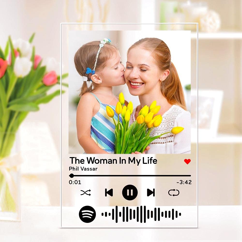 Spotify Music Acrilico Personalizzato Amanti Donne Stampe Fotografiche