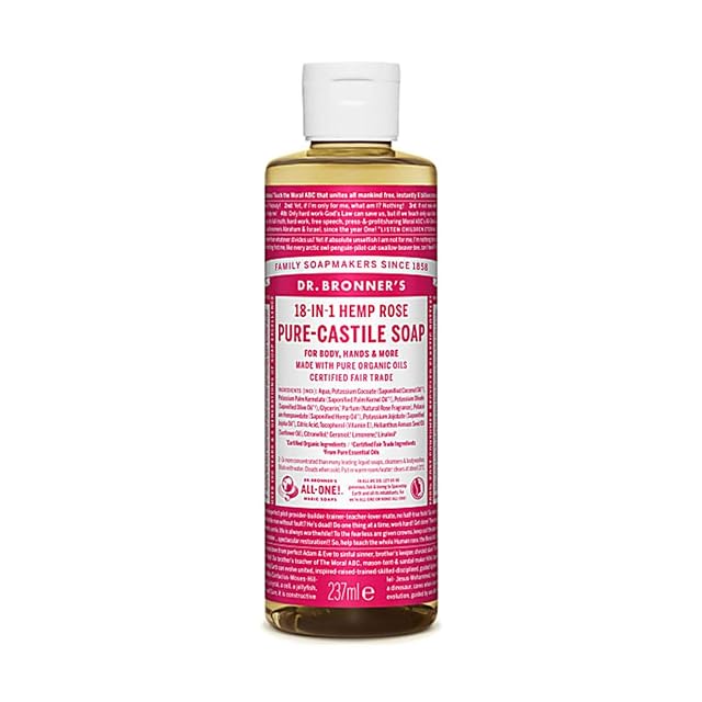 Dr Bronner - Rose Castile Liquid Soap 236ml