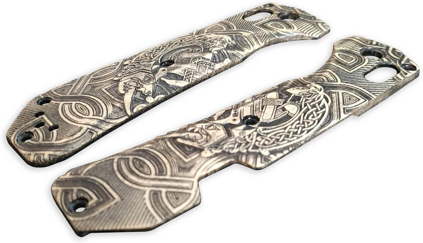 Celtic Heart Scales - Compatible with Benchmade Grizzly Creek 15060-2 Knife by Svechnikov Workshop