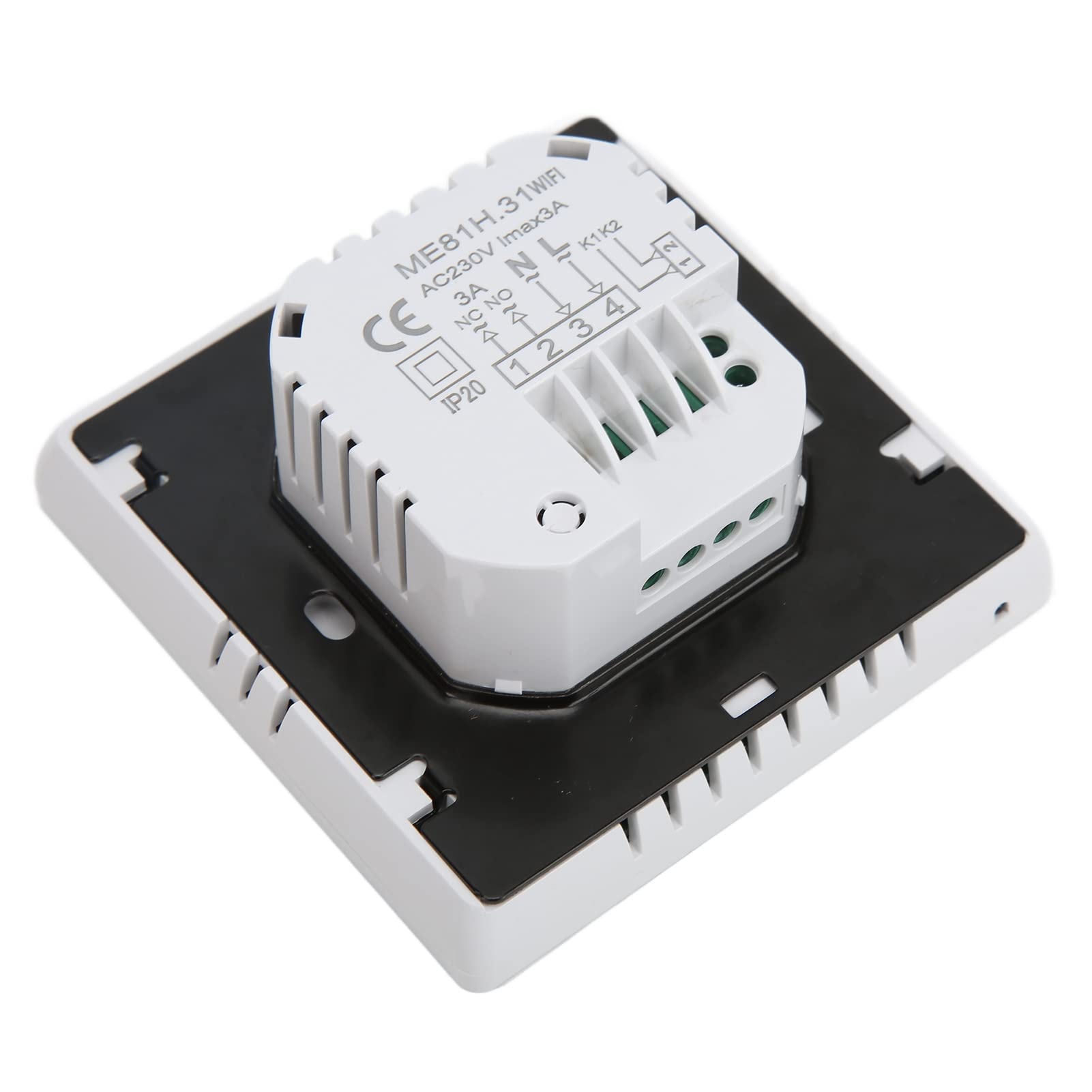 Wakects Inteligentny WiFi Termostat LCD do Ogrzewania Domu, AC230V (white