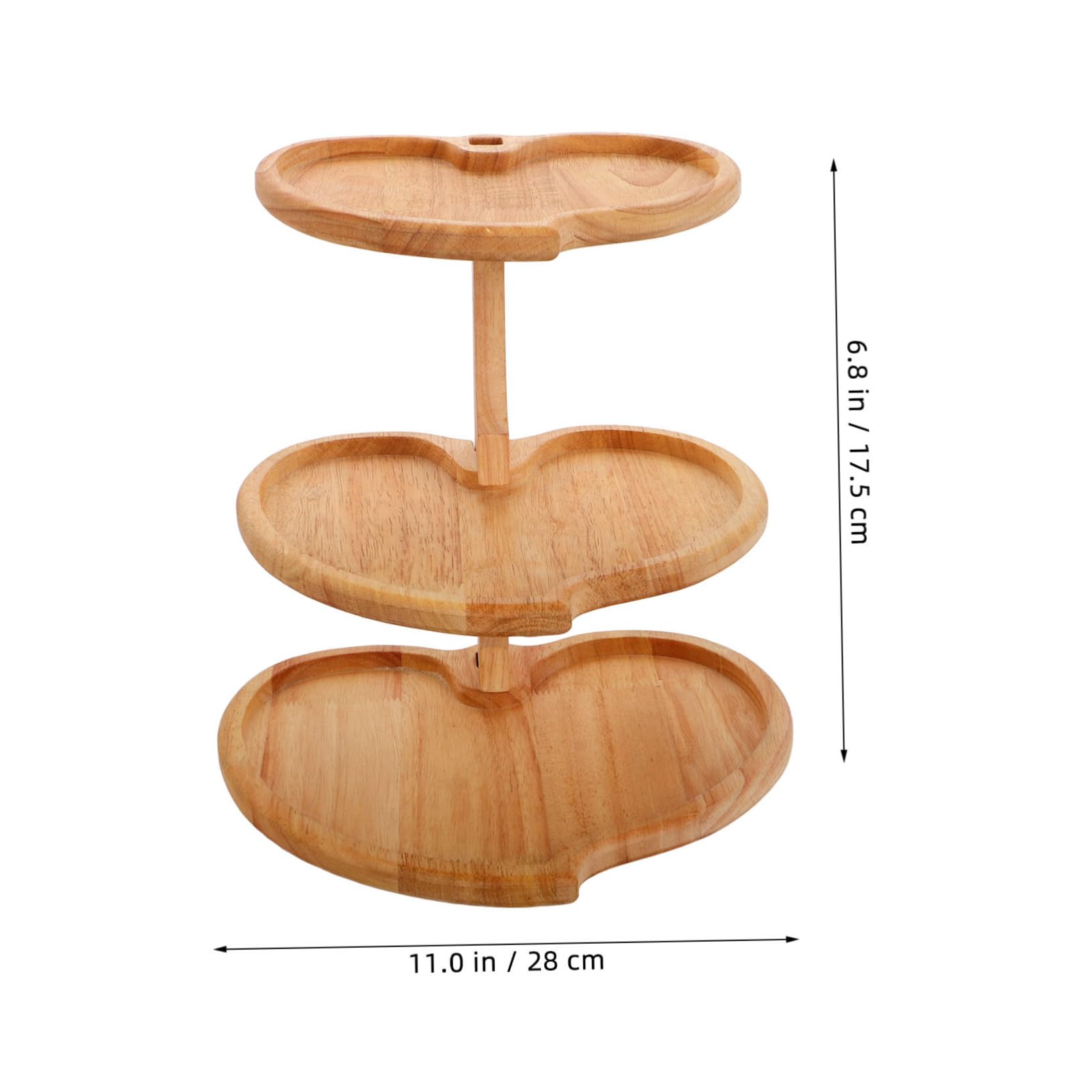 DECHOUS Herzförmiger Cupcake Turm 3-stöckig für Geburtstage | Khaki Farbton, zum Präsentieren von Snacks und Süßwaren, Vielseitig Einsetzbar bei Saisonaler Herbstdeko