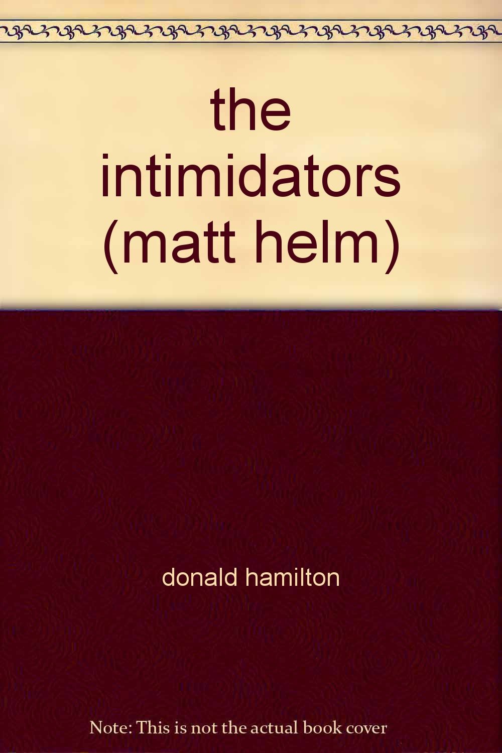 the intimidators (matt helm) Donald Hamilton Books