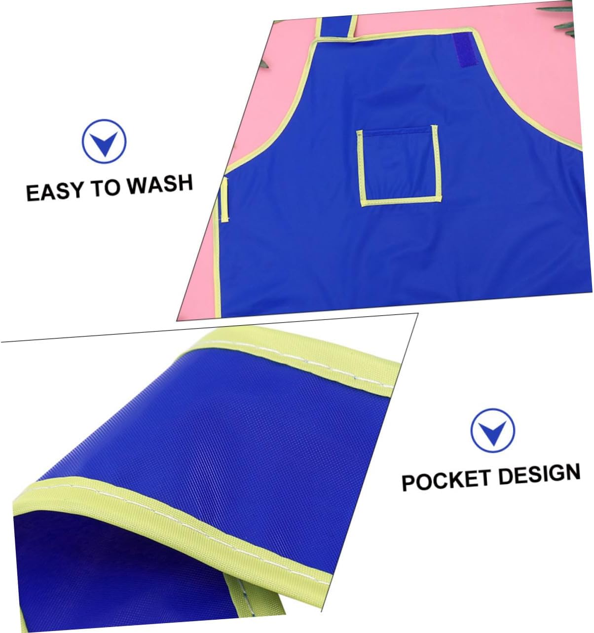2pcs Boy Girl Painting Smocks with Pockets Art Aprons for Boys and Girls for Crafting Cooking and Painting Activities at Home School