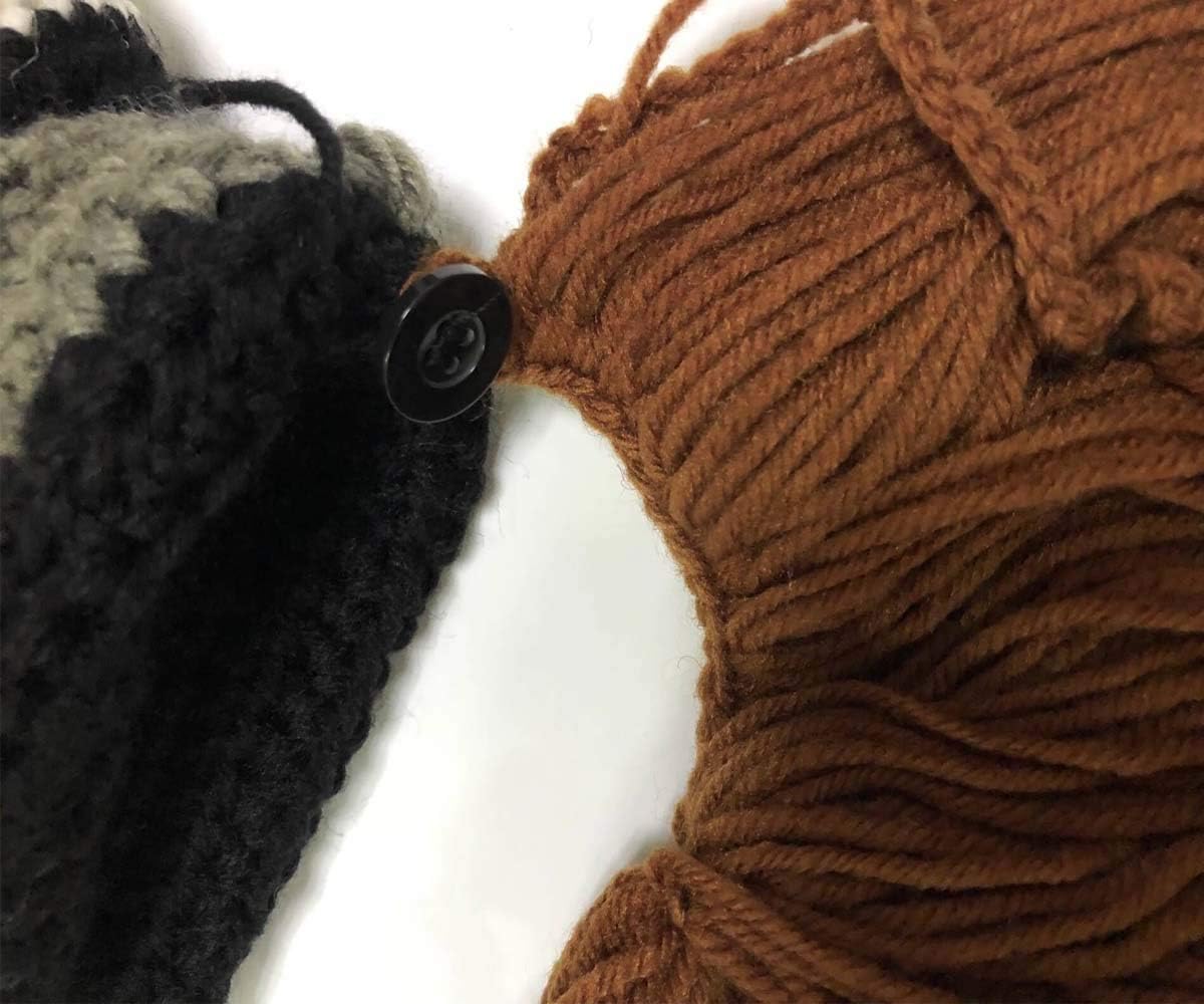 YEKEYI Viking Beard Beanie Horn Hat Winter Warm Mask Knitted Wool Funny Skull Cap - Image 8