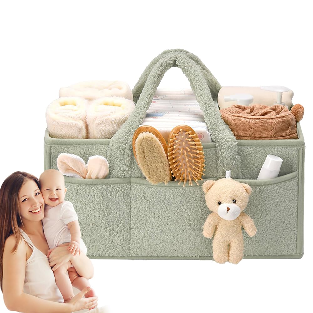 Organizer portatile per pannolini per bambini, cestino