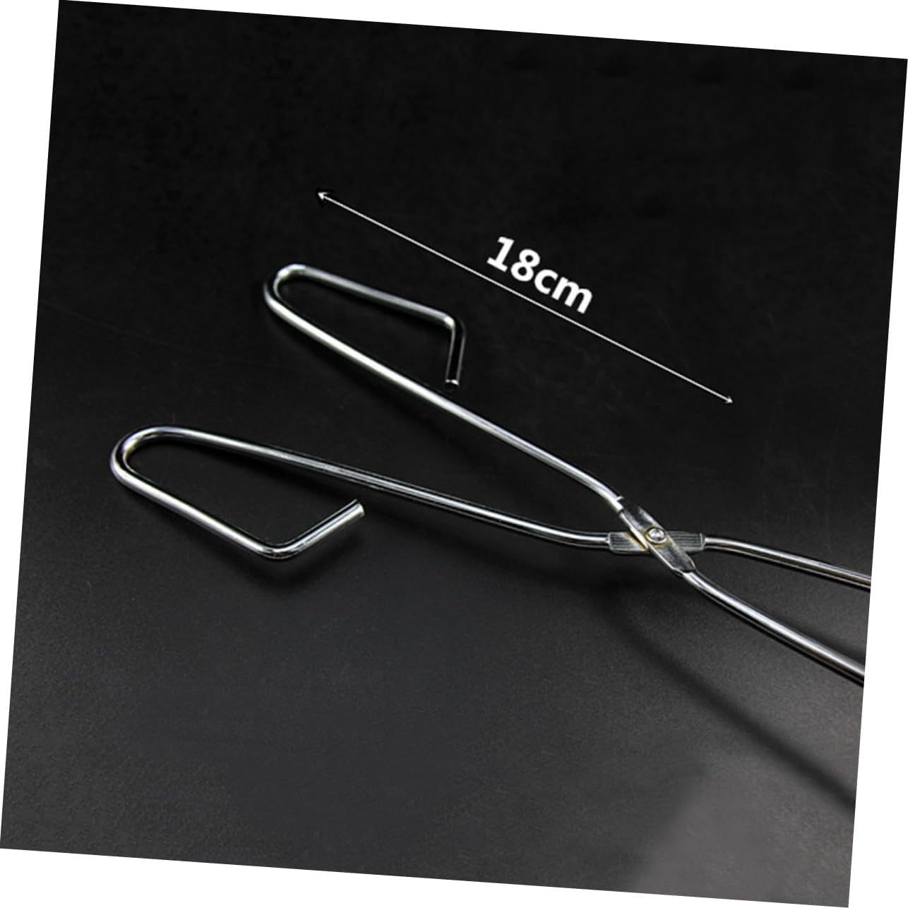 Healeved 4pcs Stainless Steel Garbage Clamp Long Scissor Shape up Tool for Outdoor Clean-up Lightweight Trash Picker for Parks Bbqs and Camping