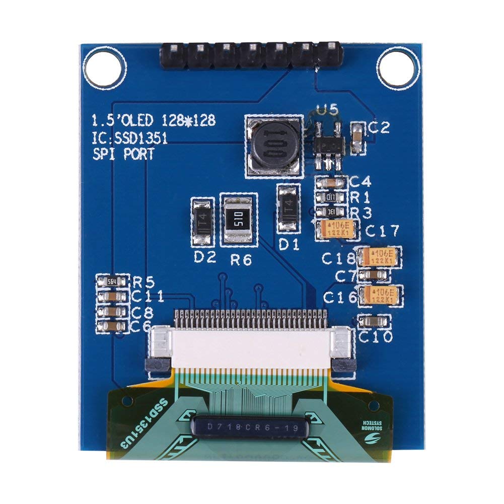Display OLED 1,5 Pollici - 128x128 Pixel, I2C/SPI, Per Arduino - Foto 7