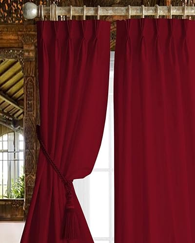 Cortinas plisadas opacas con aislamiento térmico para oscurecer la habitación, tratamiento de ventana para puerta de patio, hogar, oficina, junto disponible en Yaxa Peru