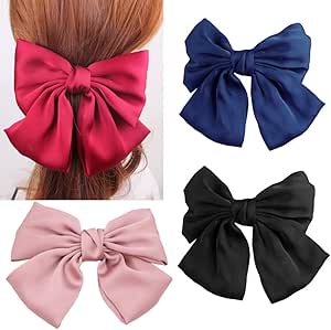 Amazon ヘアクリップ バレッタ 髪留め 髪飾り ヘアアクセサリー ビッグリボン シンプル 手作り スプリングクリップ Lolita ファッション おしゃれ ハンドメイド 入学 結婚式 フォーマル 通勤 グリーン Galsang ヘアクリップ バレッタ 通販