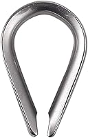 Vista 6 de Proster 100pcs 1/8 "cuerda de alambre de aluminio prensado manga crimpado, y 50pcs M3 304 de acero inoxidable dedal aparejo para cable de cuerda