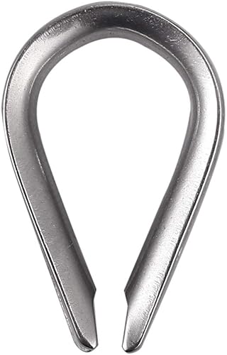 Miniatura 6 de Proster 100pcs 18 "cuerda de alambre de aluminio prensado manga crimpado, y 50pcs M3 304 de acero inoxidable dedal aparejo para cable de cuerda de