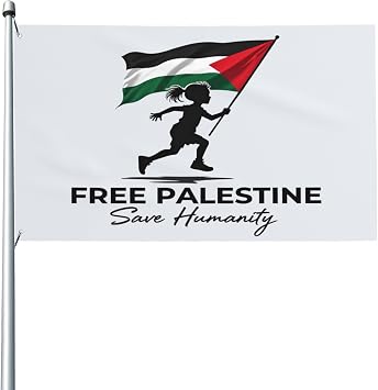 Free Palestine Flags for Outside 2x3 Ft Save Gaza Garden Flag Yard Lawn Home Decoration