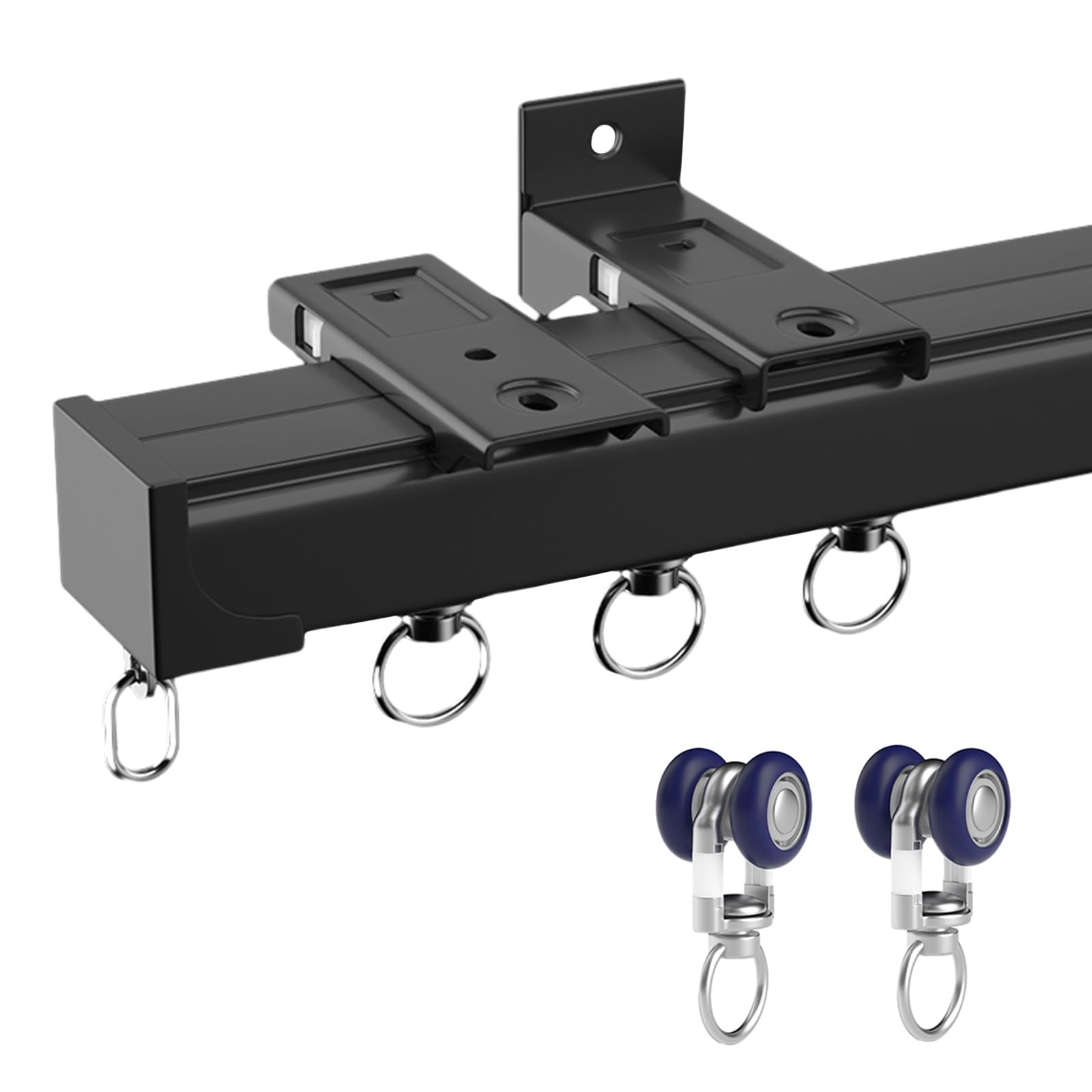 Robusto sistema di binari in lega di alluminio, 0,5-6 m, binario per montaggio a soffitto/parete per ospedale e uso domestico, perfetto per camera da letto e soggiorno, soluzione durevole e versatile.
