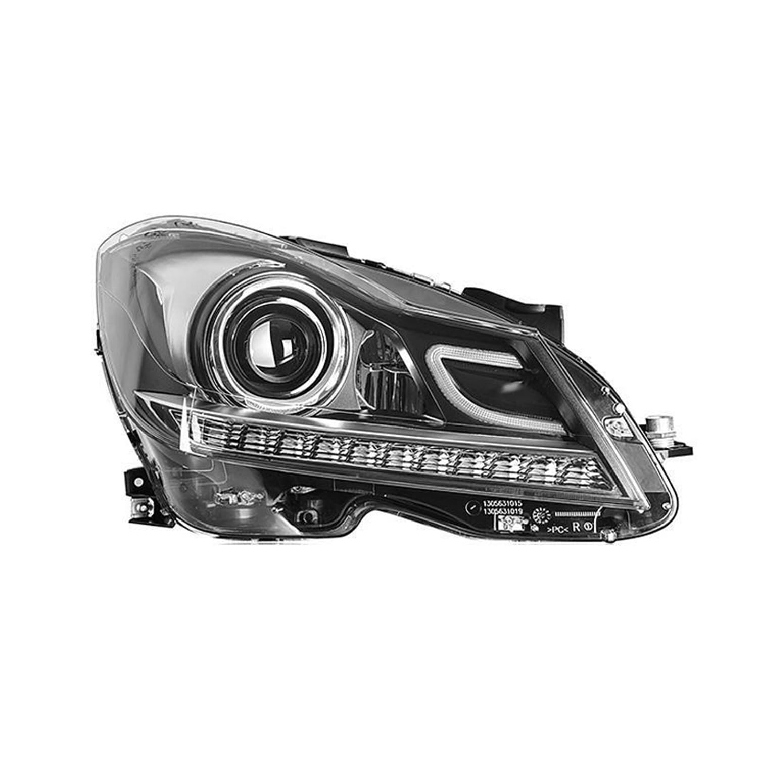 Auto Frontleuchten für Benz C W204 C180 C200 2011-2014,Auto-Frontleuchten Zubehör Modifizierte Scheinwerferbaugruppe Zubehör Ersetzen,Right