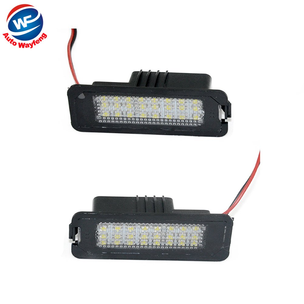 No Error LED License Plate Light for Volkswagen VW Golf GTi MK5 MK6 R32 Rabbit CC EOS Polo Scirocco