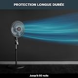 Rowenta Ventilateur sur pied, Imbattable contre les moustiques, Compact, Haute performance, 3 vitesses, Oscillation automatique, Essential+ anti-moustique VU4420F2 - 3