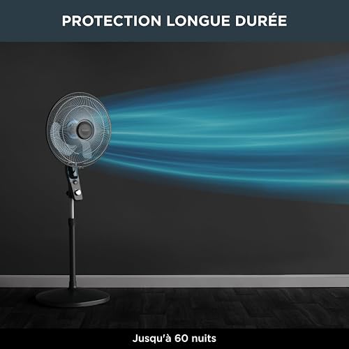 Rowenta Ventilateur sur pied, Imbattable contre les moustiques, Compact, Haute performance, 3 vitesses, Oscillation automatique, Essential+ anti-moustique VU4420F2 - 3