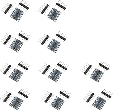 10 Pcs 4 Channel Bi-Directional Logic Level Conversion Module IIC I2C 5V to 3.3V Arduino Compatible