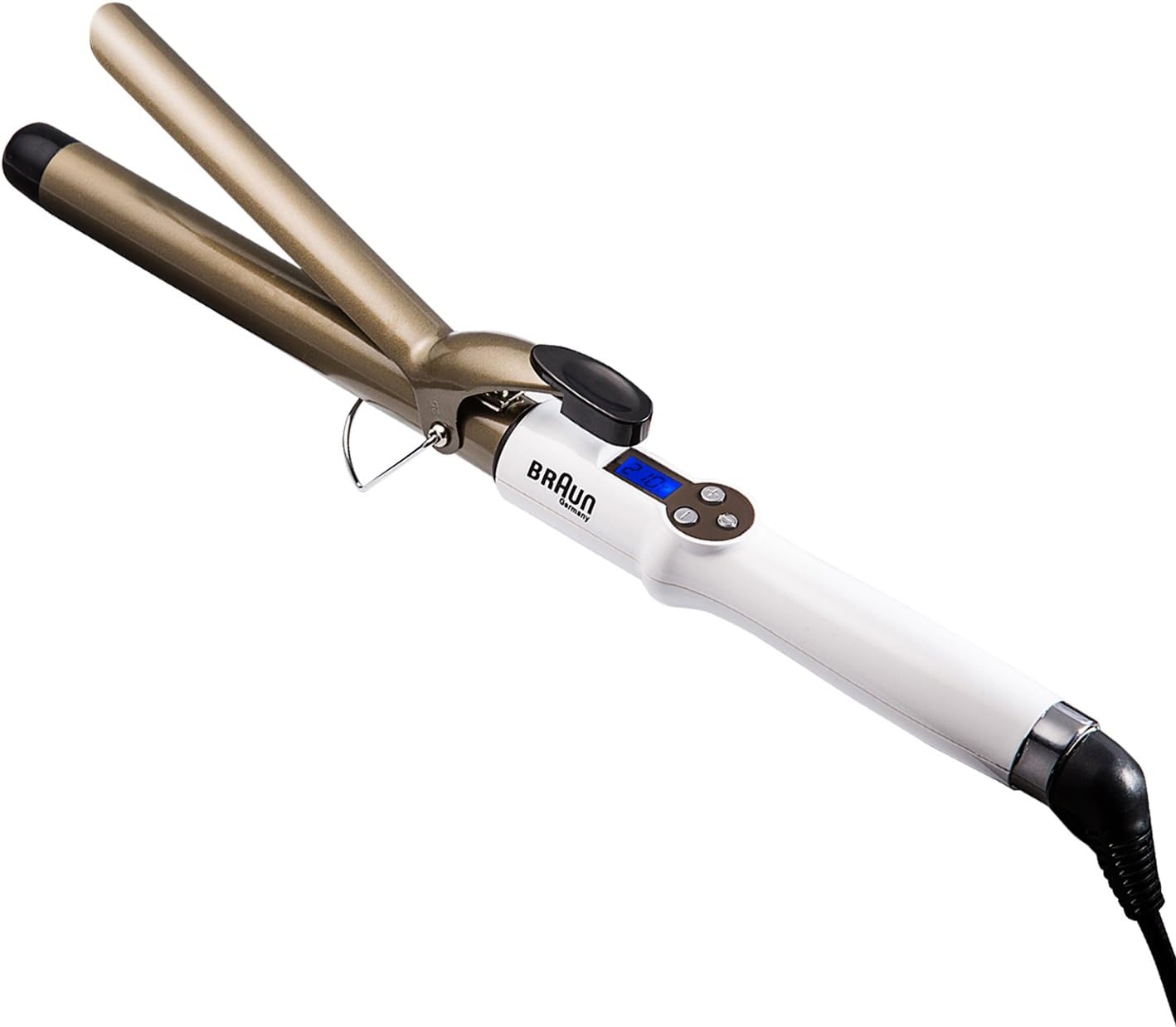 Hair Curling Iron with Anti-scalding Insulated Tip,1.25 inch (270-410℉）Curling Wand with Tourmaline Ceramic Coating