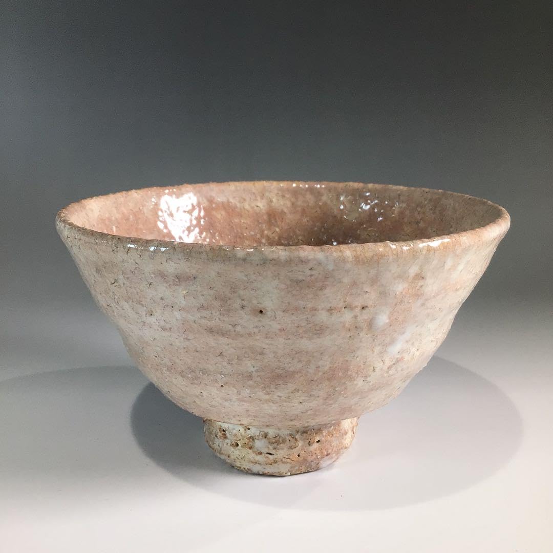 P710 茶碗 『萩焼』『味舌隆司造』『大徳寺 高橋悦道 箱書』 共箱