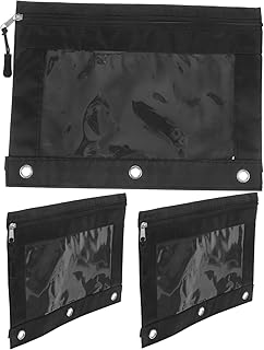 BCOATH 3 Pçs Bolsa De Lápis Máscara De Olho Porta Lápis Saco De Lápis Remendo De Olho Zíper Pasta Pasta Canetas Bolso Fichário Caneta Bolsa Blinder Malotes Canetas Titulares Poliéster