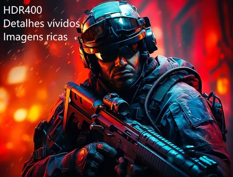 Monitor Gamer ips 24 Polegadas, Full HD, 144Hz, 1ms,sRGB 99%, 150cd/m², Alto-falantes embutidos,Entradas HDMI/DisplayPort/3.5mm,110-220V, Preto — imagem 8