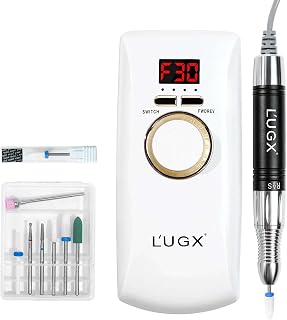 BAZPUR MART® Powerful Cordless Nail Drill for Professionals - 30000 RPM Rechargeable Portable Manicure Machine for Salon &... Price In India