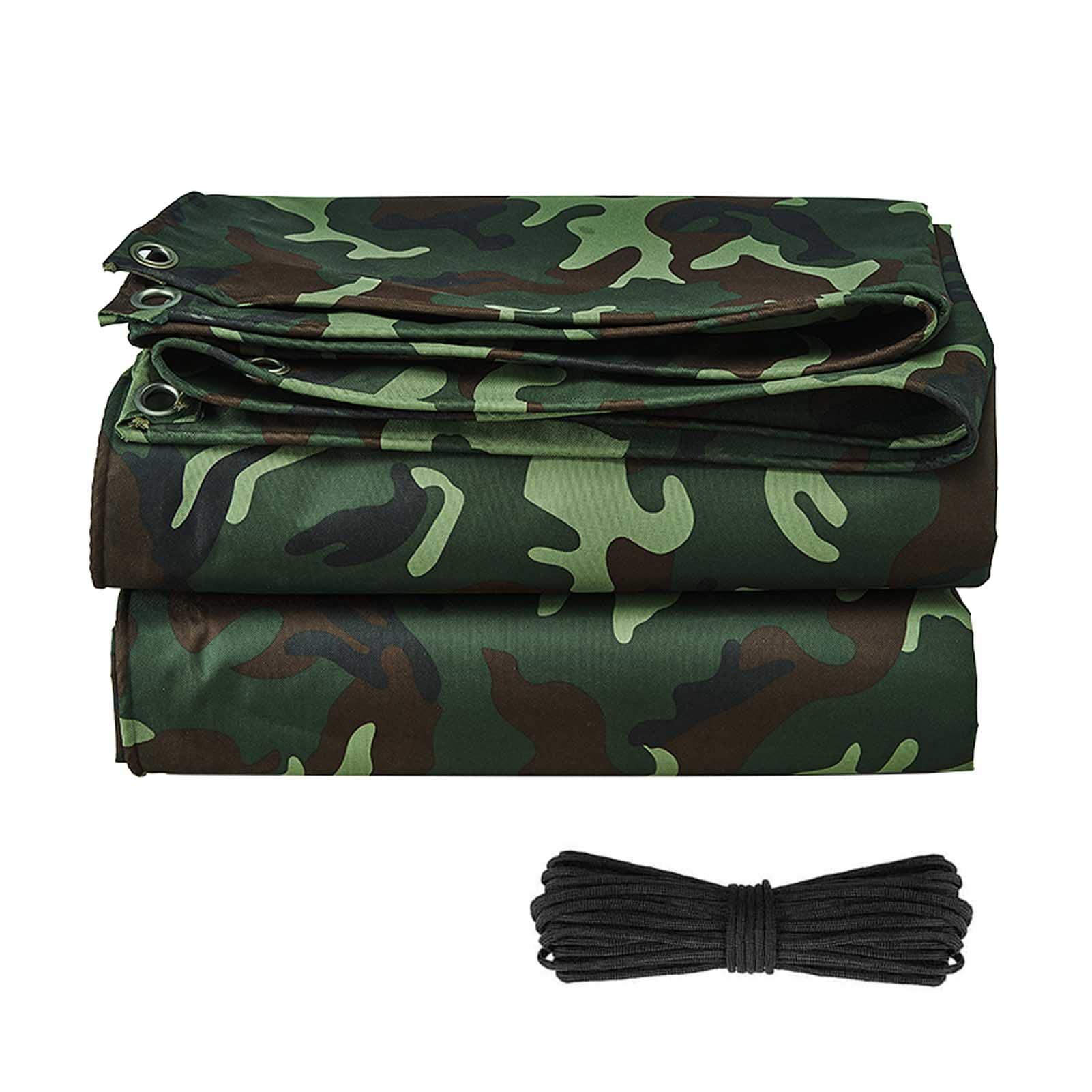 Bâche imperméable camouflage 3x3m ultra-résistante 450gsm de protection