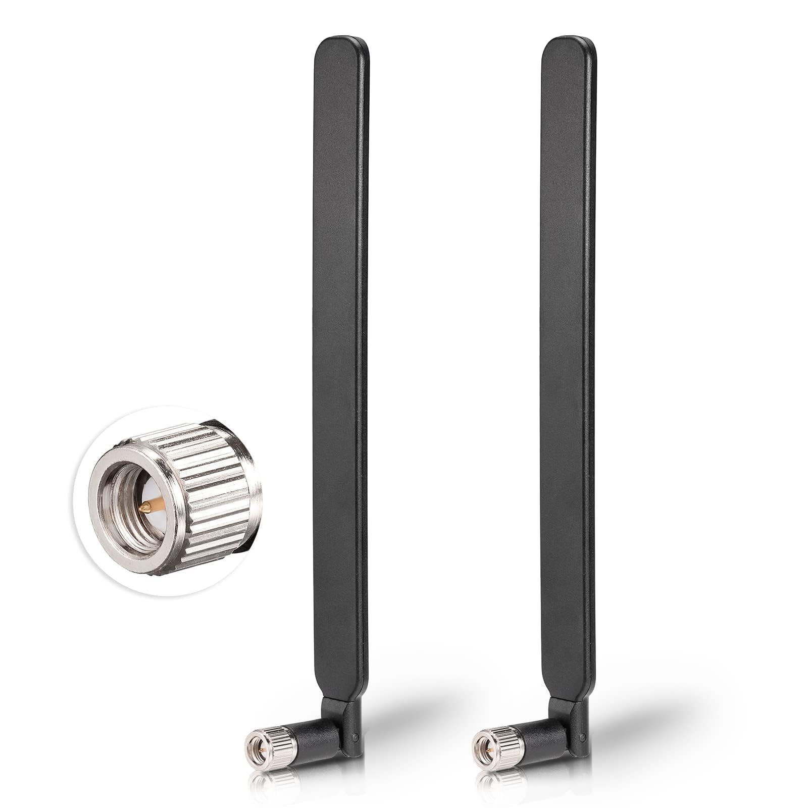 Bingfu Antena 4G LTE 6 dBi 698-2700 MHz SMA wtyczka wielokierunkowa | Antena wielokierunkowa do routerów 4G LTE, CPE, Gateway, urządzeń IoT, hotspot i kamer monitorujących