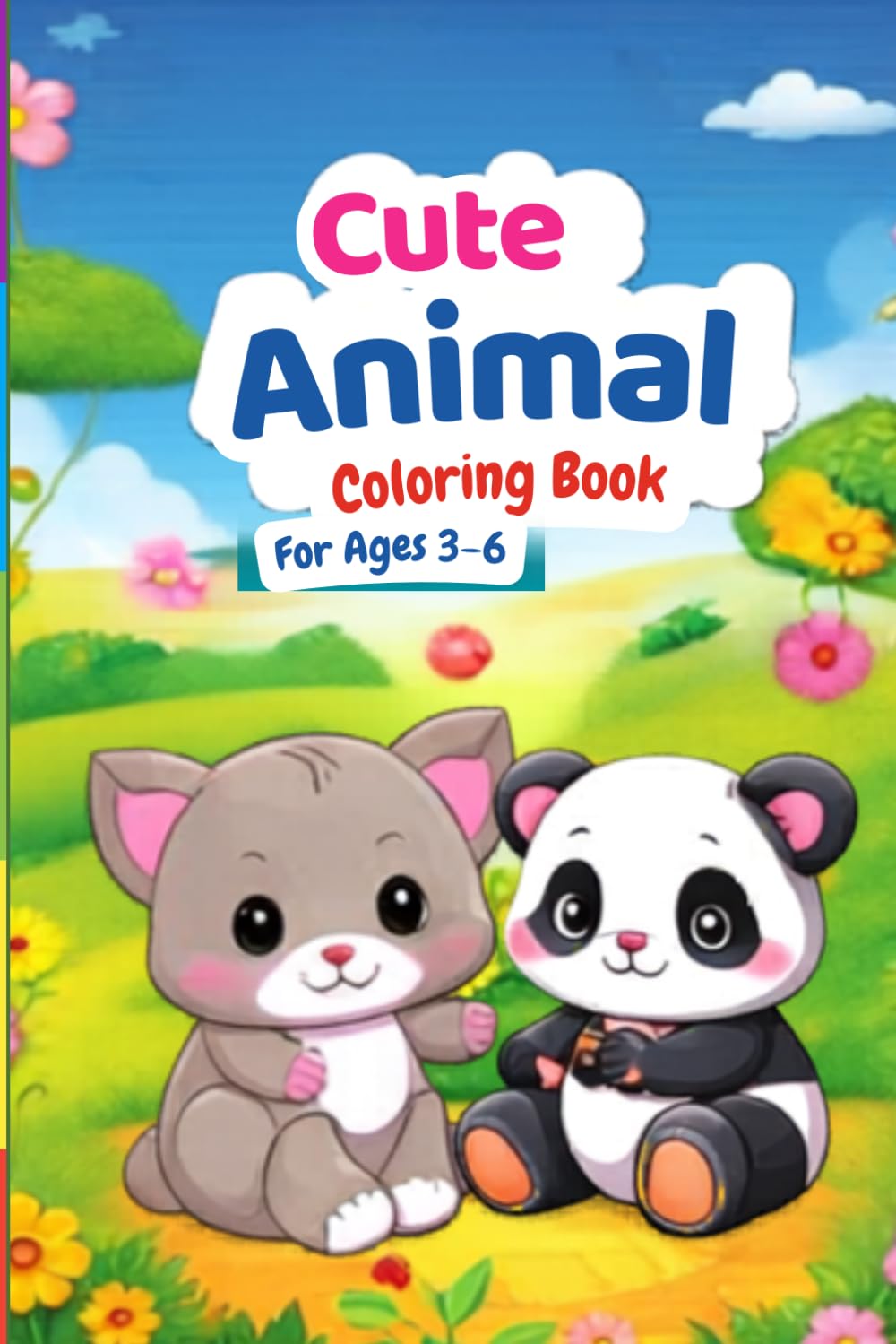 Animal coloring book: Cute animals coloring book
