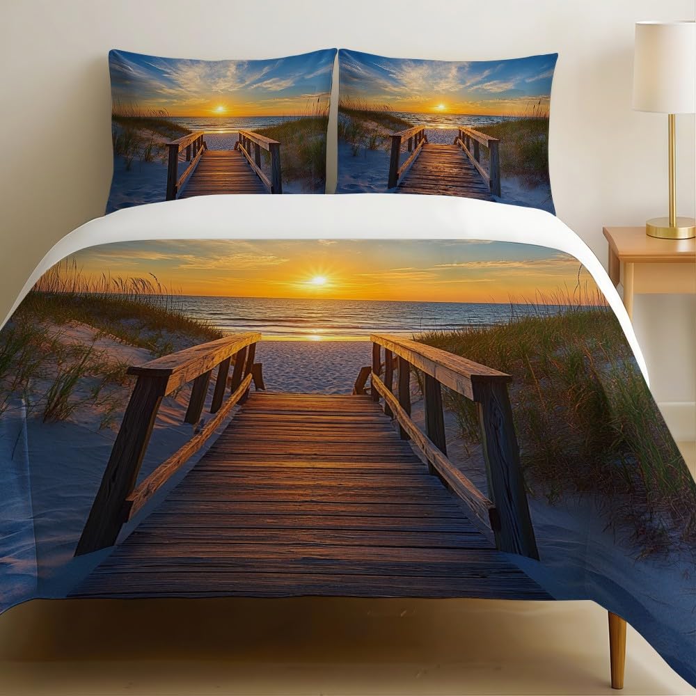 Housse de couette 220x240 cm fermeture éclair pour lit double entretien facile sans repassage