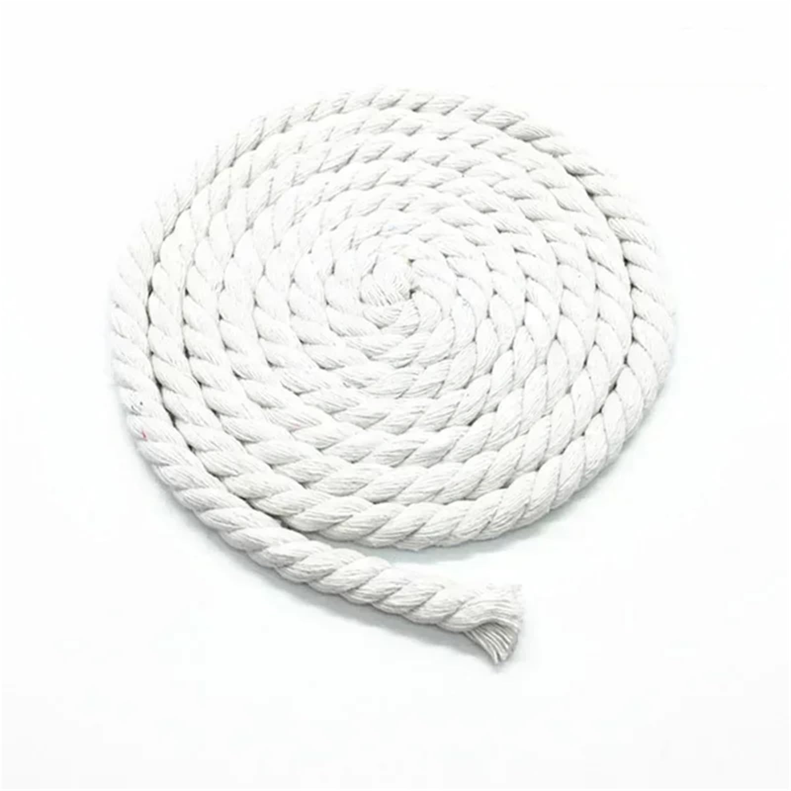 Twisted Cotton Cord 2/5/10M 8mm 3 Shares Twisted Cotton Cords Shoulder Bag Strap Waistband Cord Knapsack Gift Box Braided(Color 10,8mm-2Meters)