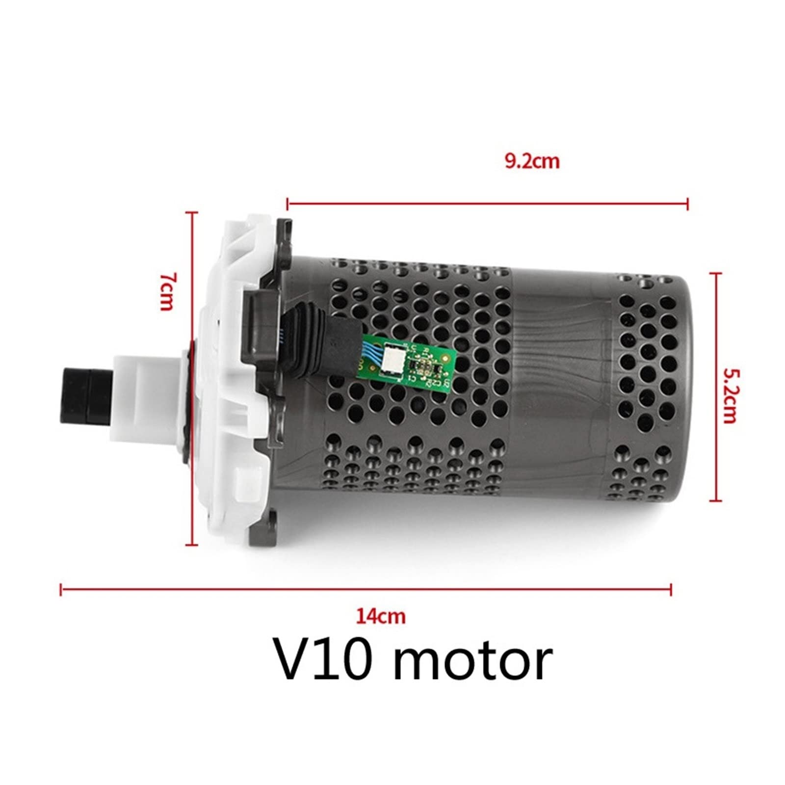 Ręczny bezprzewodowy odkurzacz Osłona silnika Filtr Części zamienne do pojemnika na kurz. Kompatybilny z Dyson V10 (Color : 3pcs(14.5cm height))