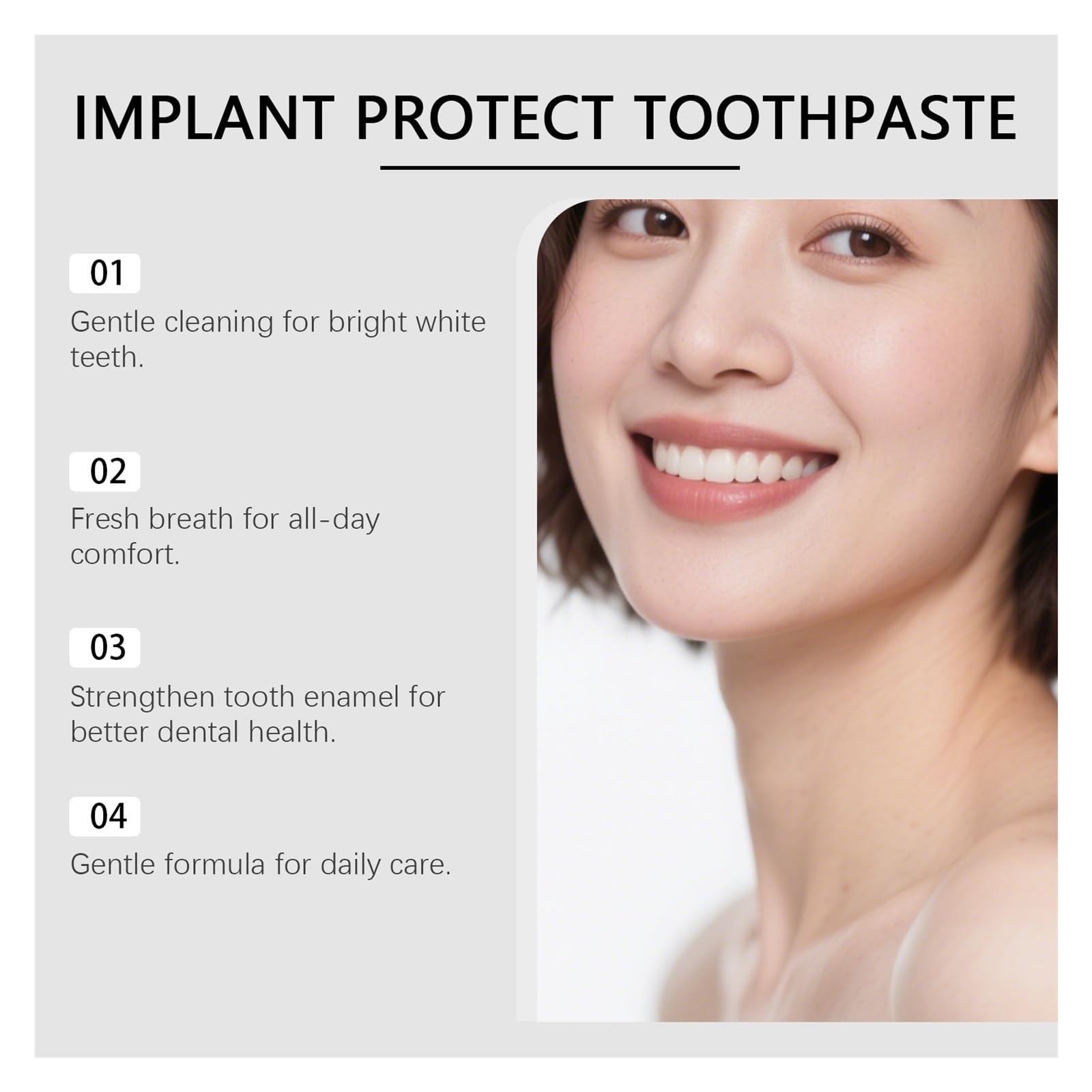 50 g de pasta dientes for una limpieza suave | Protege la superficie de los dientes, mejora la resistencia de los dientes y refresca el aliento.(3pcs)