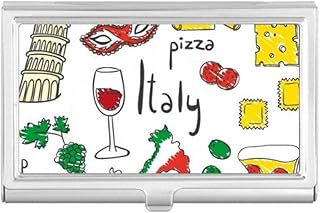 Italy Landscape The Leaning Tower of Pisa Business Card Holder Case Pocket Box Wallet