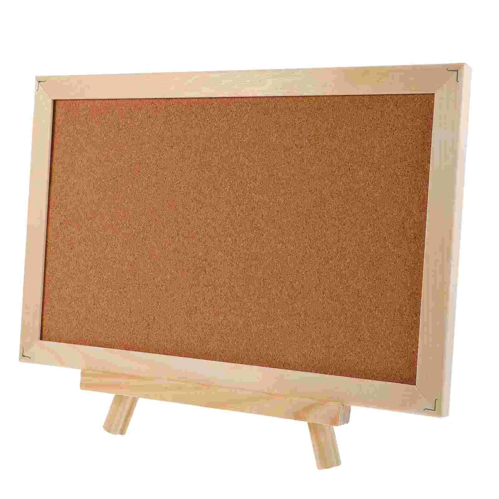 1 Tavola Con Cavalletto Per Ufficio | Espositore da cavalletto in legno Bacheca in sughero con cornice Treppiede in legno Bacheca in sughero Bacheca piccola