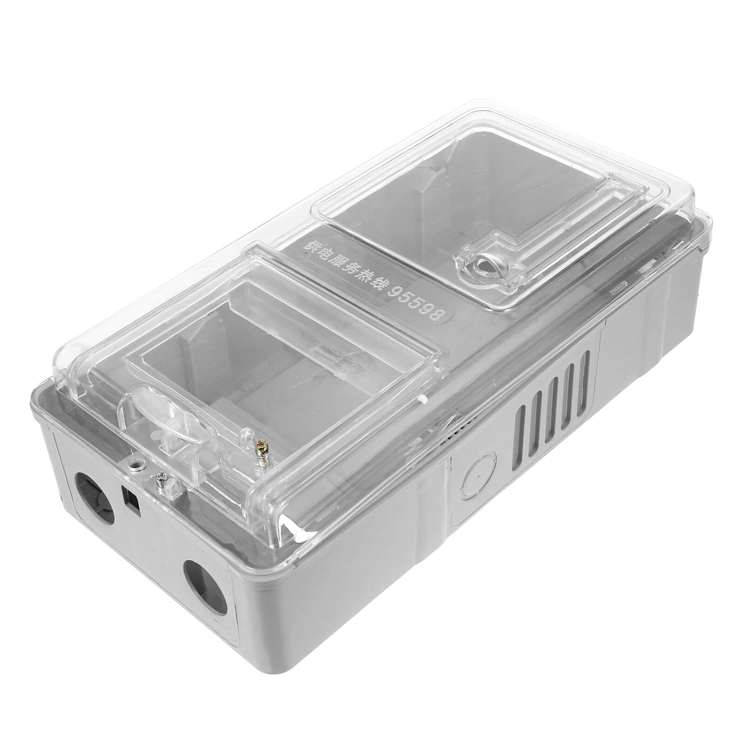 Transparent Plastic Electric Box with Cover Weatherproof Electricity Protection Case for Home and Commercial Power Distribution Tamper-Resistant Electrical Enclosure Easy