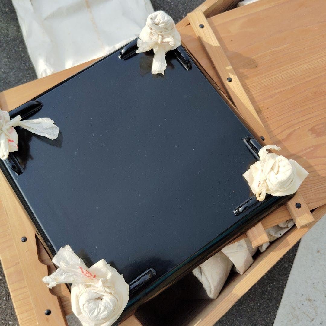 能登輪島塗木製正方形脚付き盆 黒と茶色の木目（10枚セット） Amazon｜能登輪島塗木製正方形脚付き盆 黒と茶色の木目（10枚セット