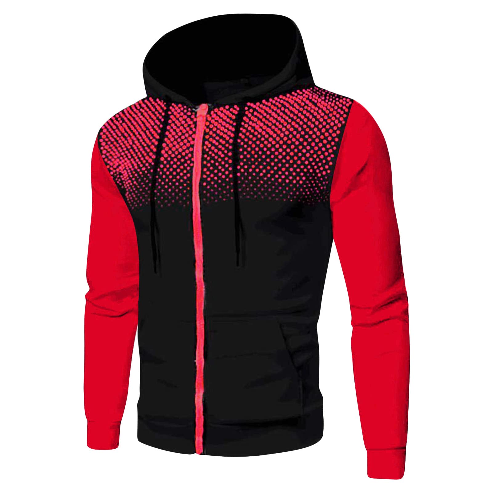 Sweat à capuche décontracté pour hommes veste de sport zippée