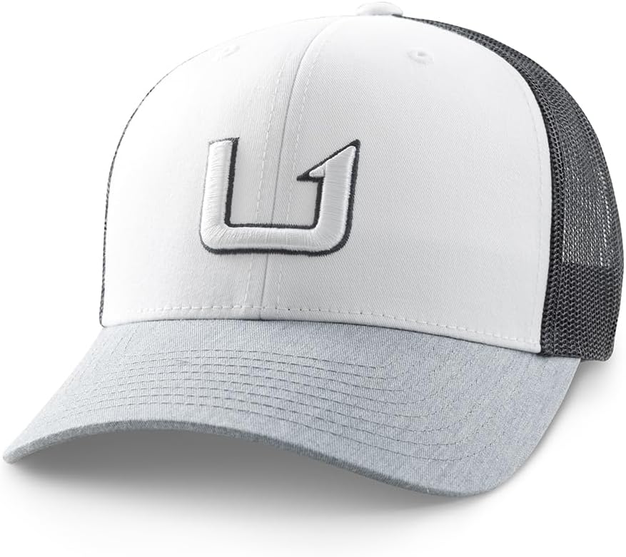 HUK Men's Trucker Hat, Anti-Glare Snapback Fishing Hat for Men