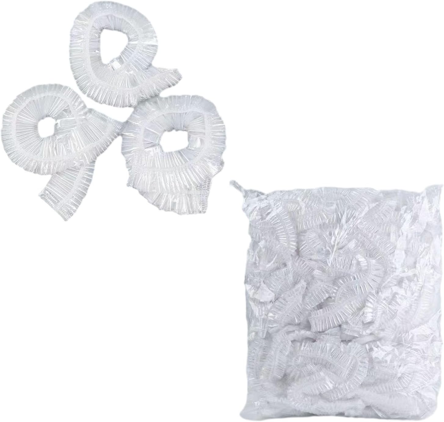 OULIGET Portable Universal Bedside Commode Liners Disposable for Seniors Disabled,Comode Poop Toilet Bags for Adult or Pets,100 Pack,21x10Inches,Clear