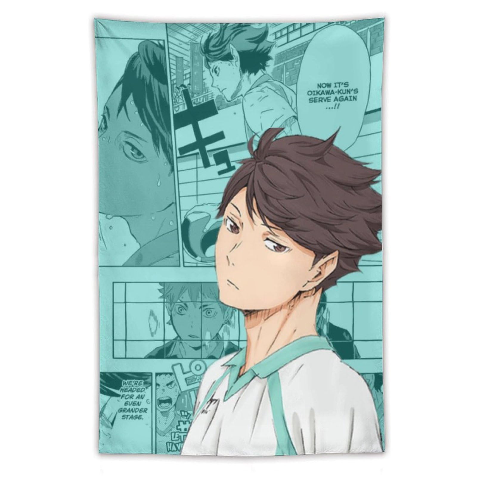 Amazon.co.jp: タペストリー 及川徹 ハイキュー!! 大判 壁掛け モダン 